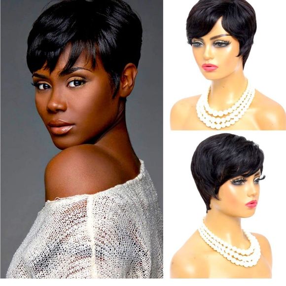 NEW Human hair pixie - Picture 4 of 12